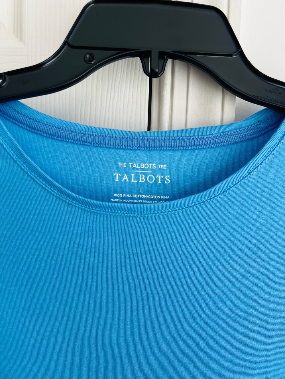 Talbots Women’s Crewneck T-Shirt — Bright Blue L - Picture 5 of 8